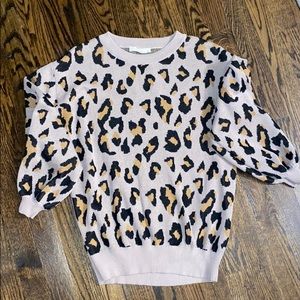 Leopard print sweater